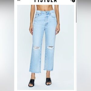 Cassie High Rise Straight Jean